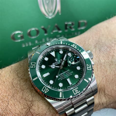 green rolex submariner gold|Rolex green bezel submariner.